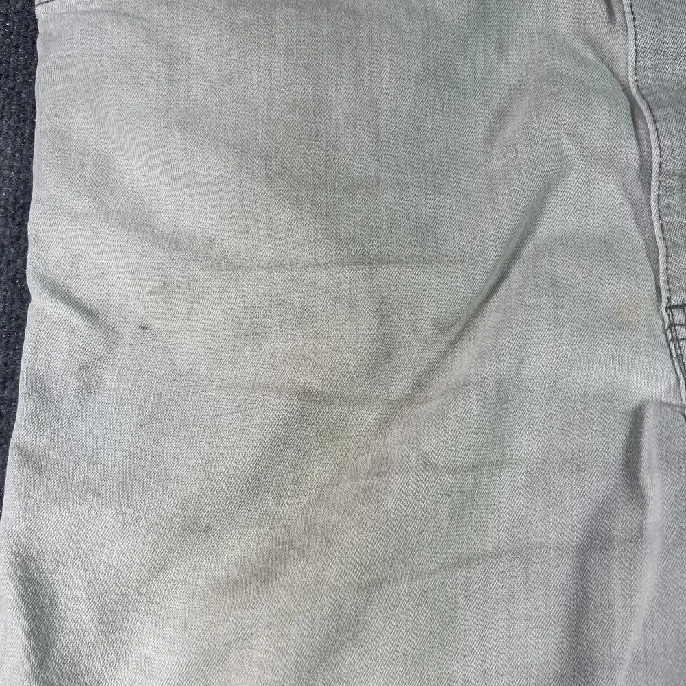 Vintage Levis Jeans Mens 44x23 Gray Cotton Denim Straight Leg Workwear Capri